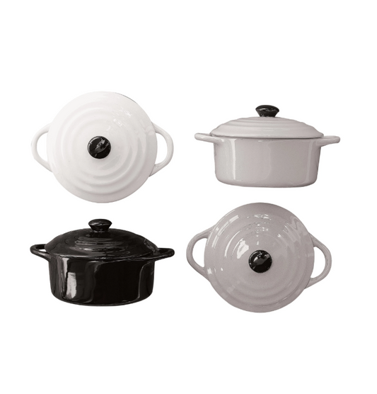 Stoneware Mini Baker w Lid