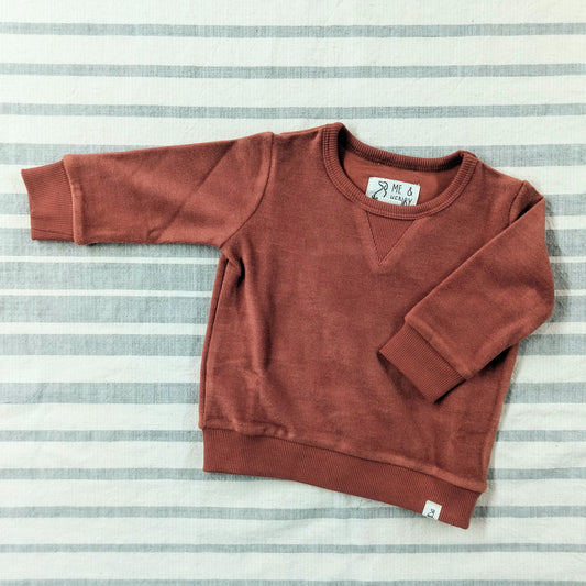 Cozy Sweatshirt - Rust Orange
