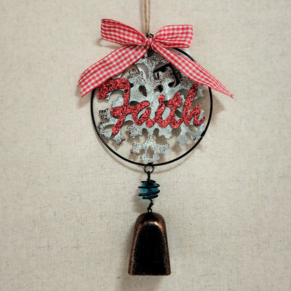 Metal Faith Ornament w/ Bell