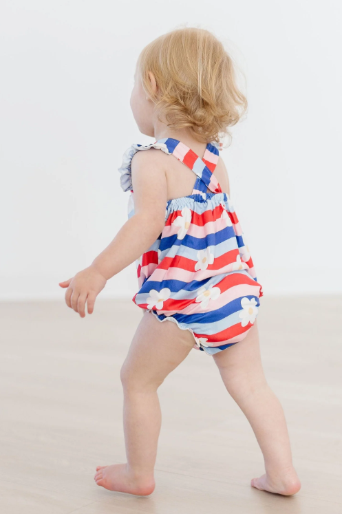 July Vibes Cross Back Romper