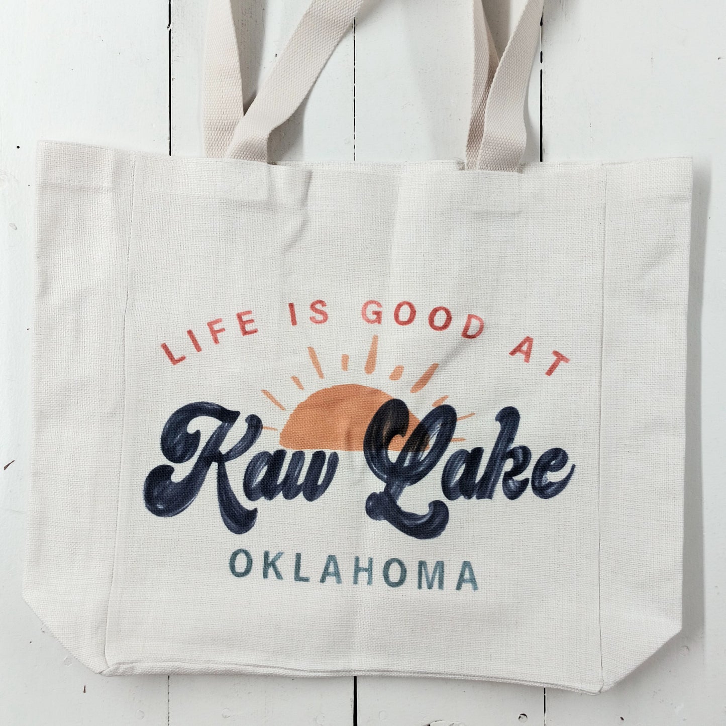 Life At Lake Tote Bag