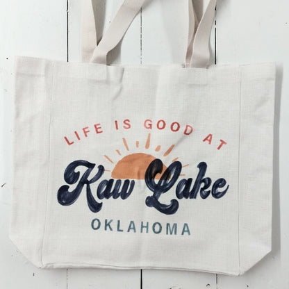 Life At Lake Tote Bag