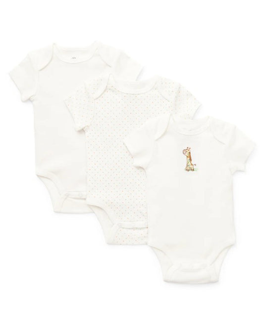 Giraffe Bodysuits - 3pk