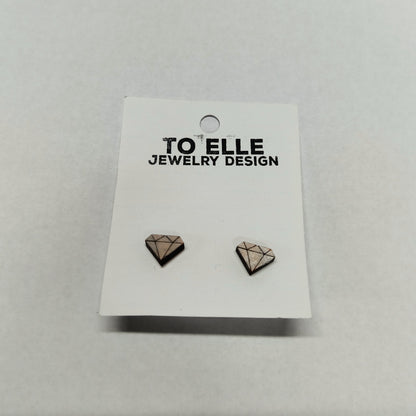 Liz Wooden Stud Earrings