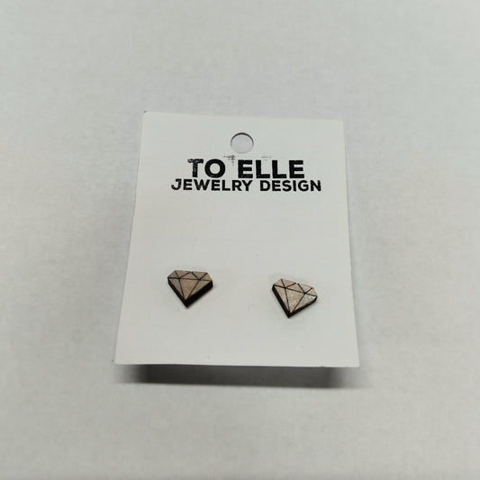 Liz Wooden Stud Earrings