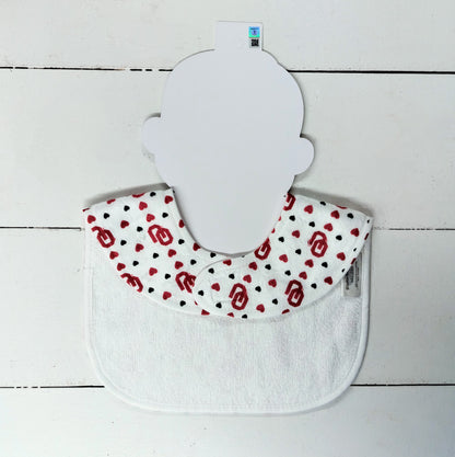 OU or OSU Hearts Bib