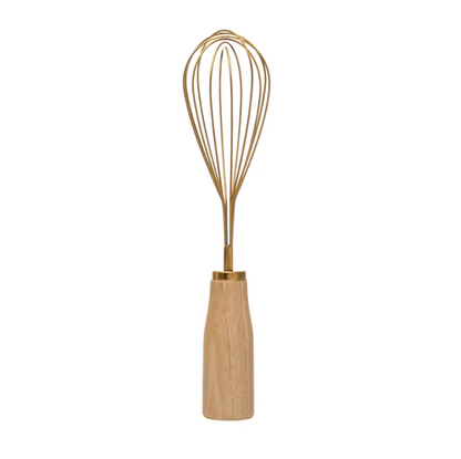 Stainless Steel Whisk w/ Rubberwood Handle