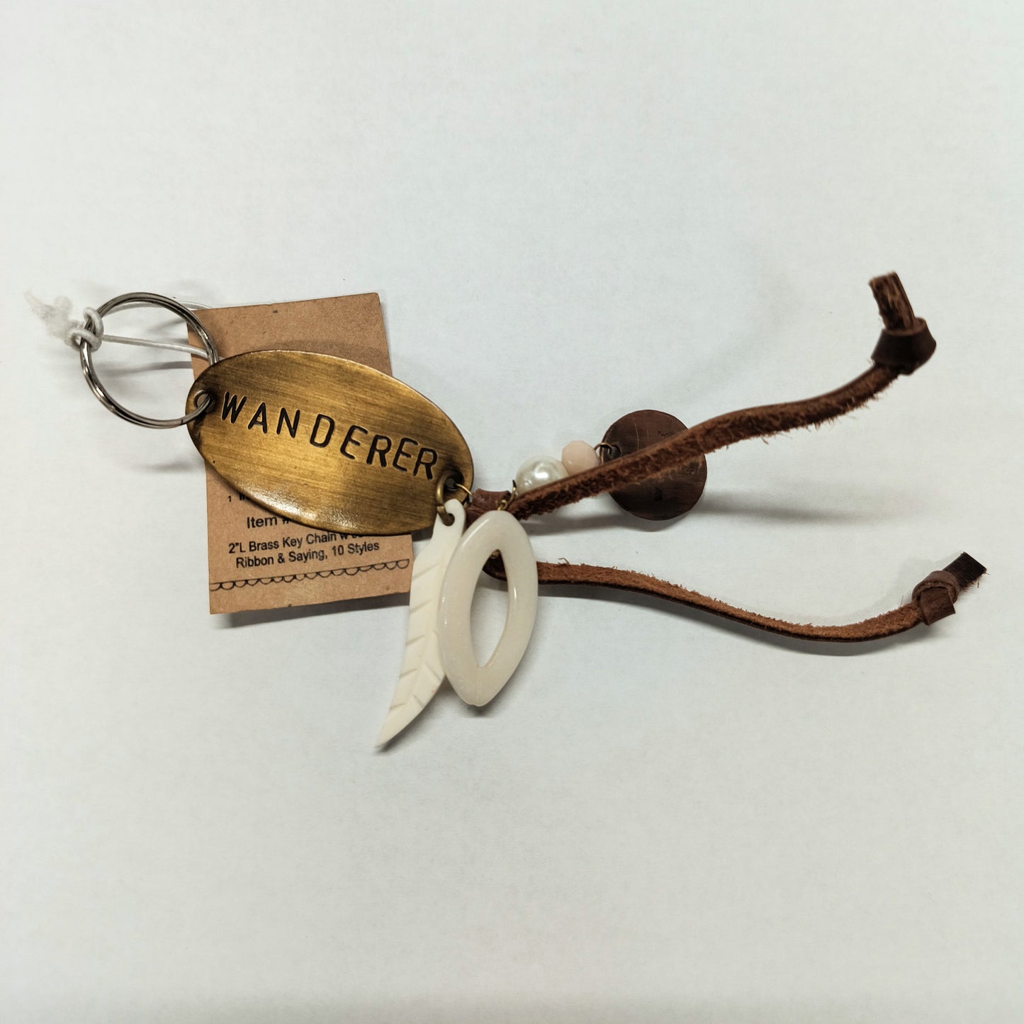 Brass Key Chain w/ Saying