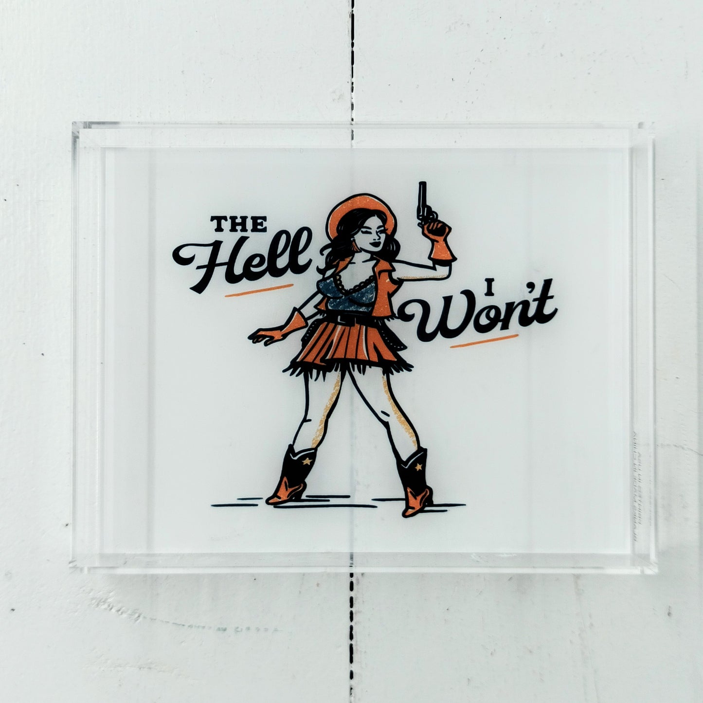 Small Acrylic Tray w/ Design