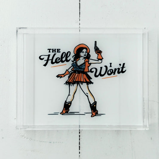 Small Acrylic Tray w/ Design