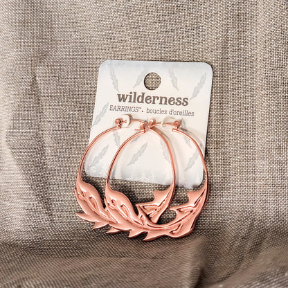 Alloy/Brass Hoop Earrings