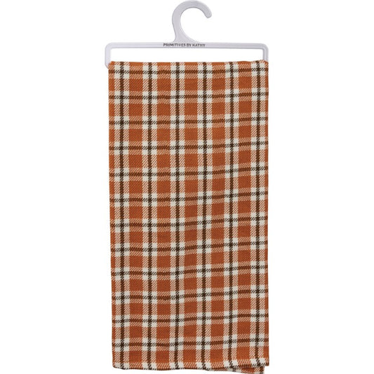 Kitchen Towel - Orange Plaid
