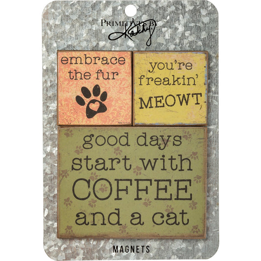 Sassy Cat Magnet Set