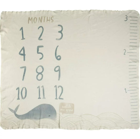 Milestone Blanket - Whale