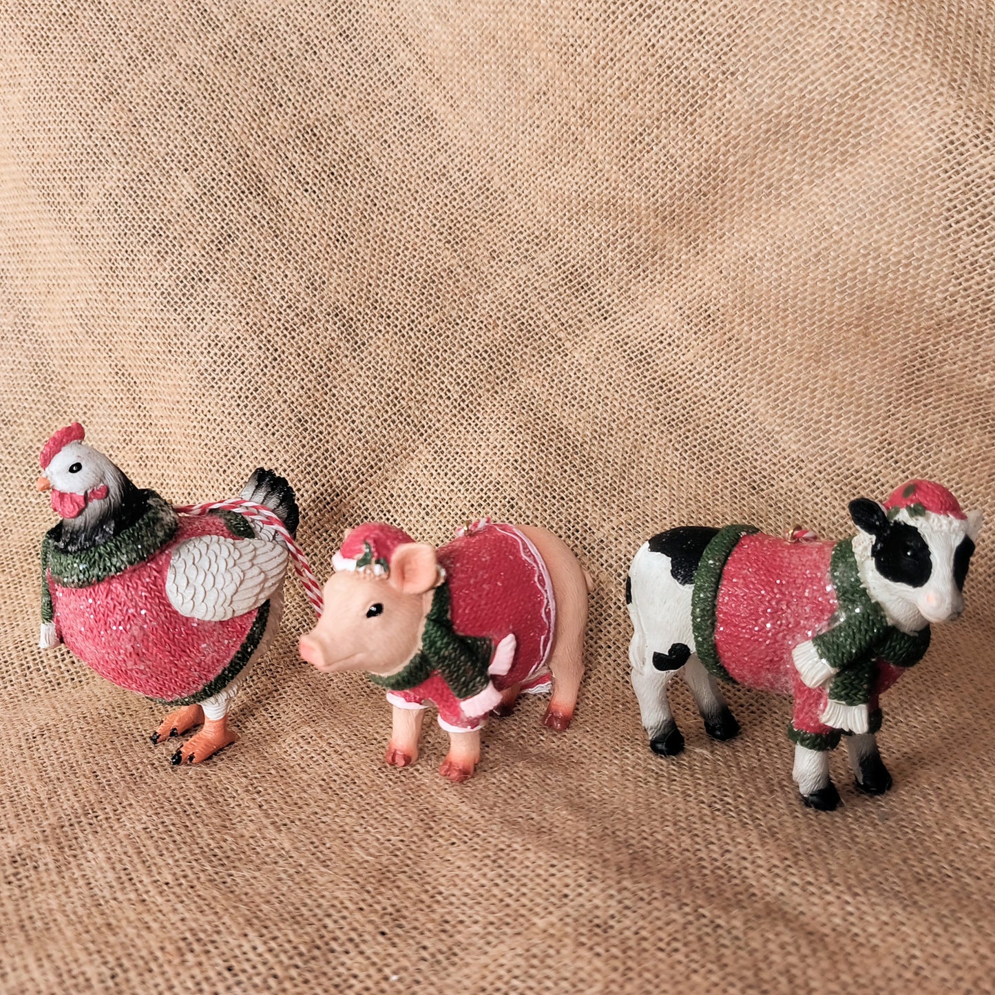 Sweater Farm Animal Ornament
