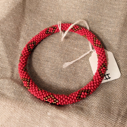 Sashka Beaded Bracelet - Red