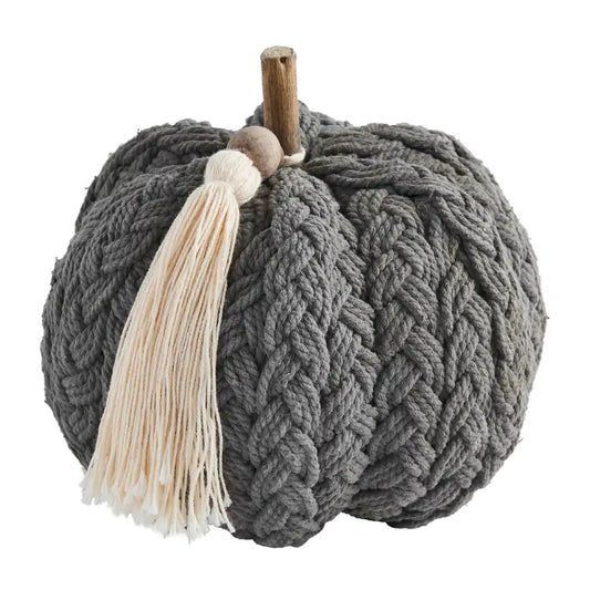 Grey Braided Pumpkin