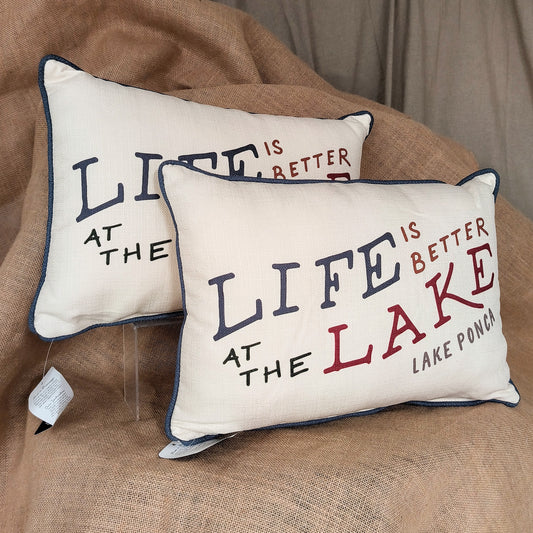 Life at the Lake Lumbar Pillow