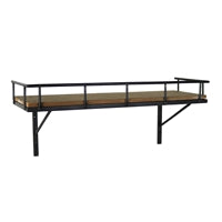 Billy Wall Shelf, Wood and Iron