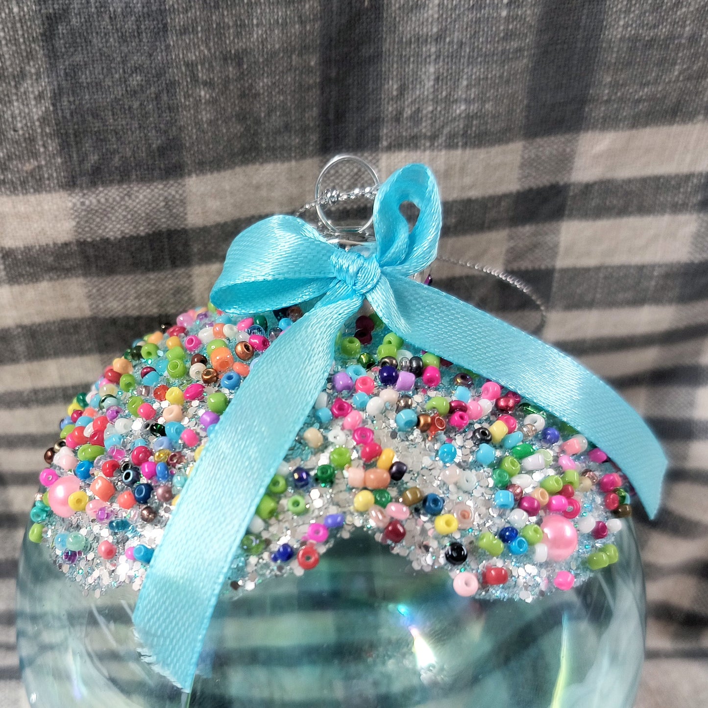 Glass Bubblegum Ball Ornament