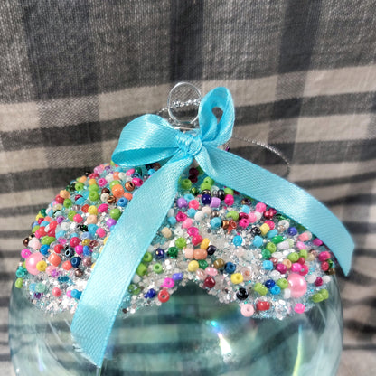 Glass Bubblegum Ball Ornament