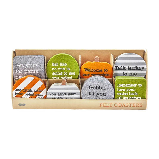 Thanksgiving Felt Coaster - 8 Styles