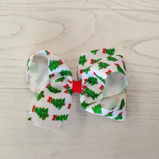 Small Christmas Hair Bow