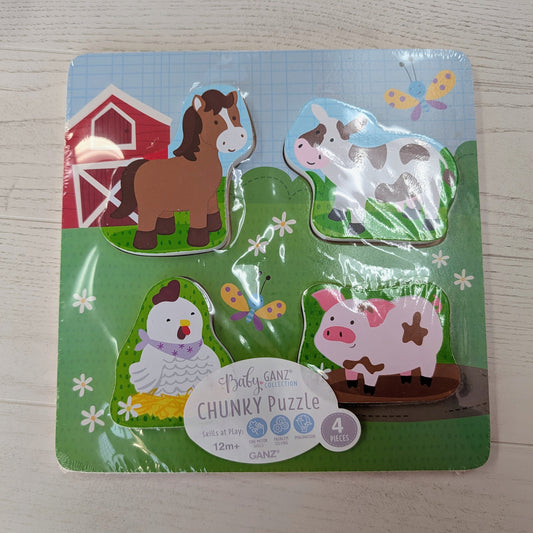Happy Hill Farm Wooden Puzzle