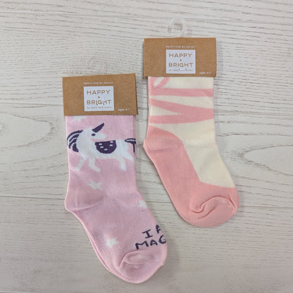 Happy & Bright Girls Socks - Size 4-7