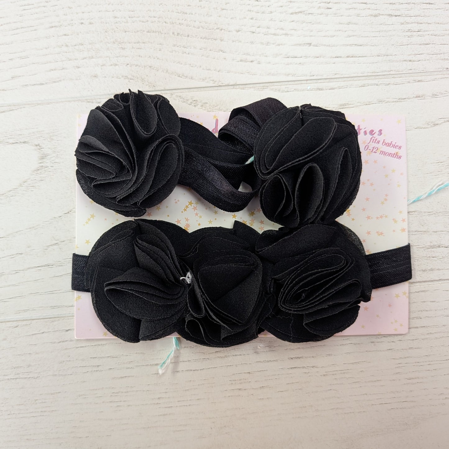 Flower Headband & Rose Baby Booties