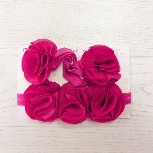 Flower Headband & Rose Baby Booties