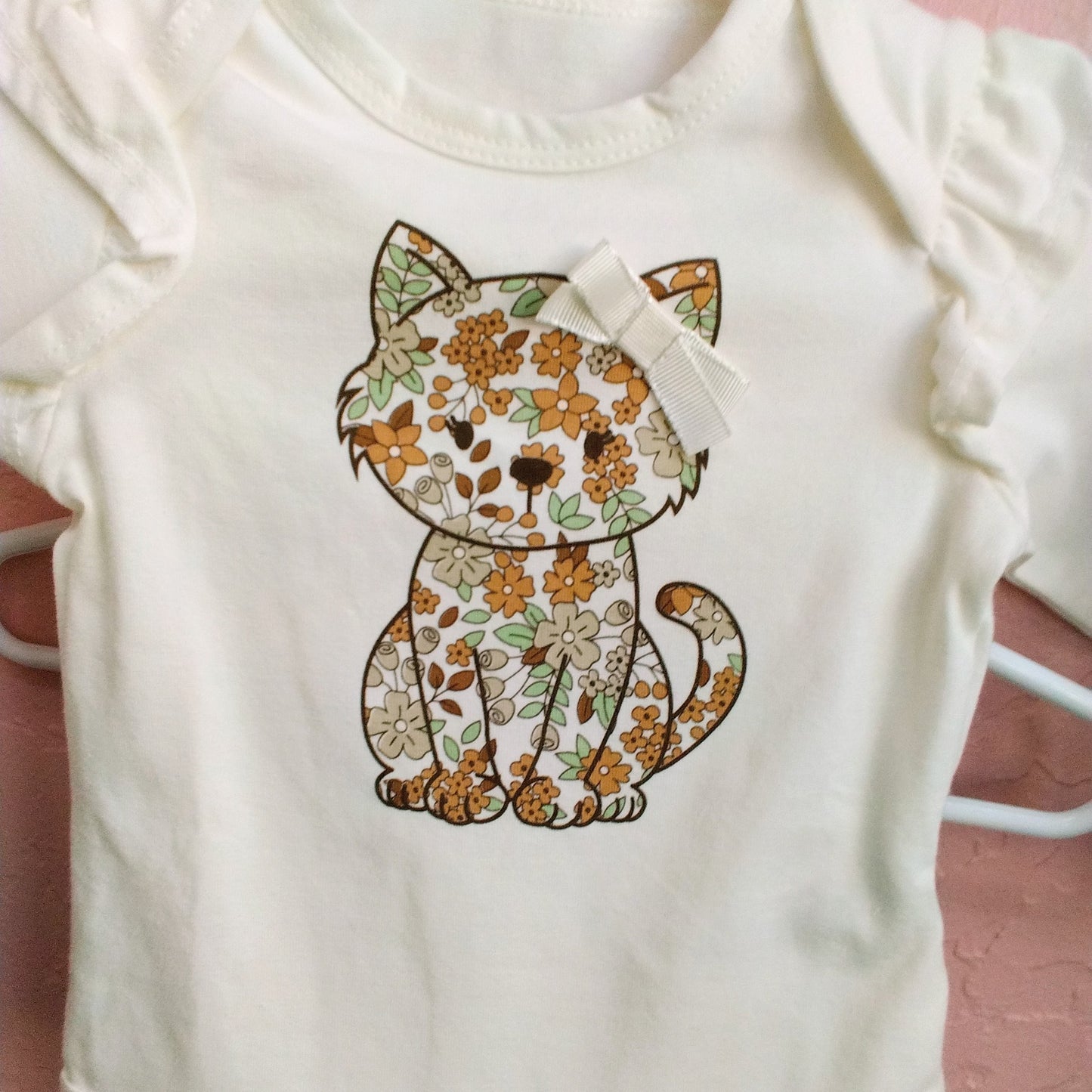 Girls Cat Onesie & Leggings Set