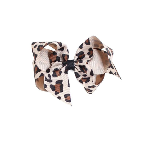 Leopard Print Large Bow