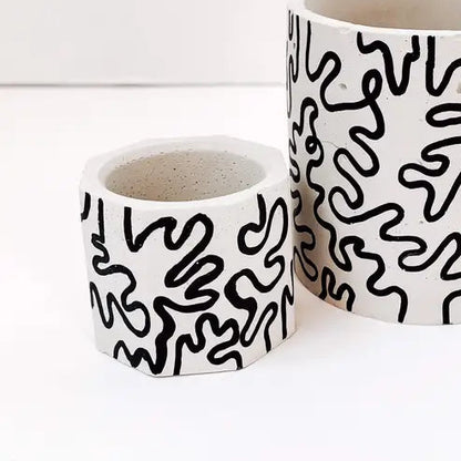 Squiggle Painted Planter Small