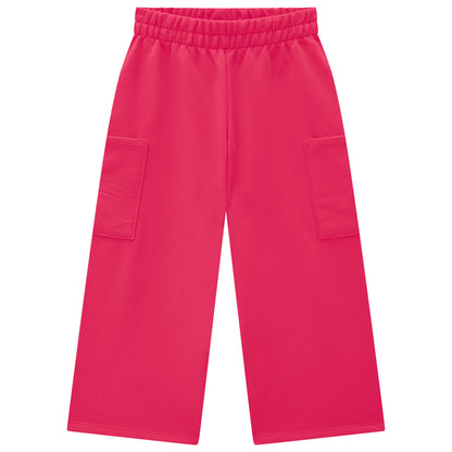 Girls Pink Cotton Pants