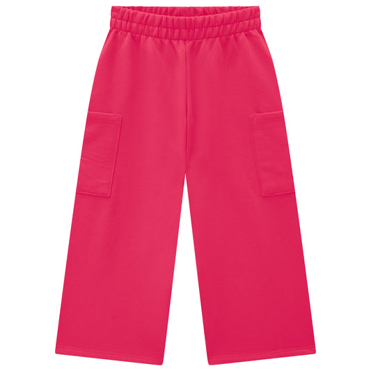 Girls Pink Cotton Pants