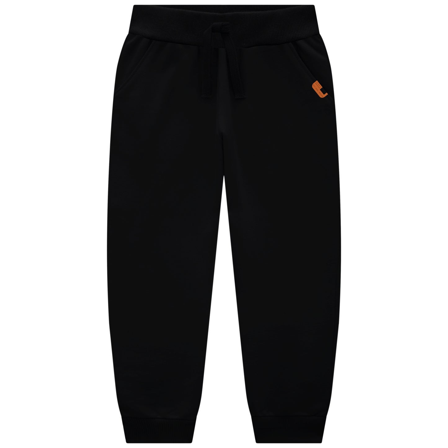Boys Black Drawstring Sweatpants