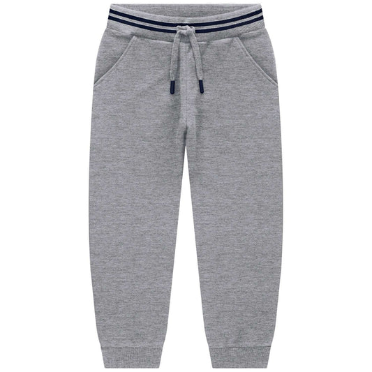 Boys Light Grey Drawstring Sweatpants
