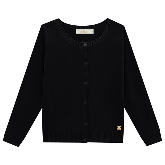 Black Knit Cardigan
