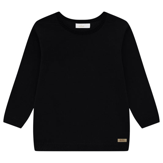 Boys Black Knitted Sweater