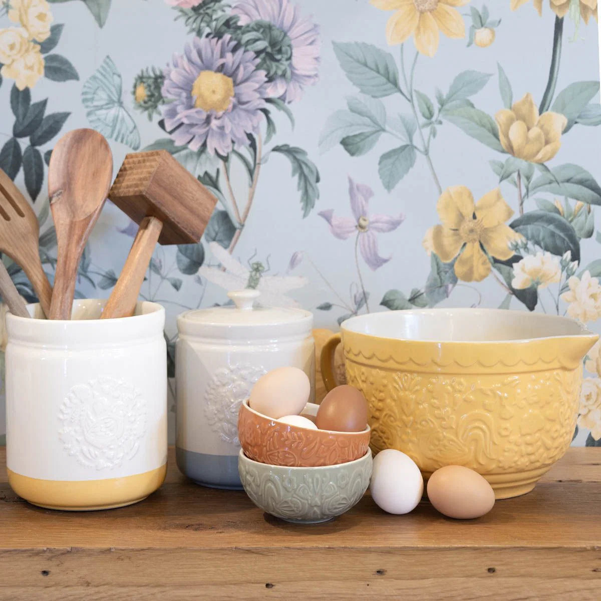 Mason Cash Home to Roost Utensil Jar