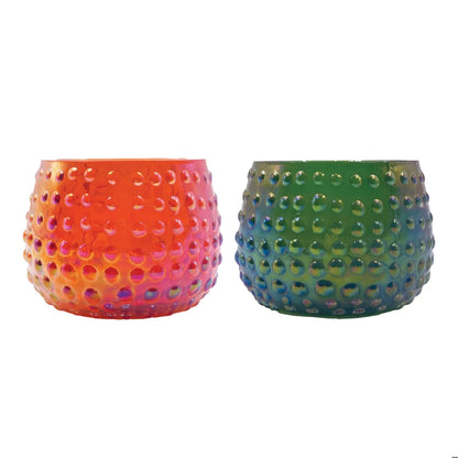 Recycled Glass Hobnail Tealight/Votive Holder, 2 Colors