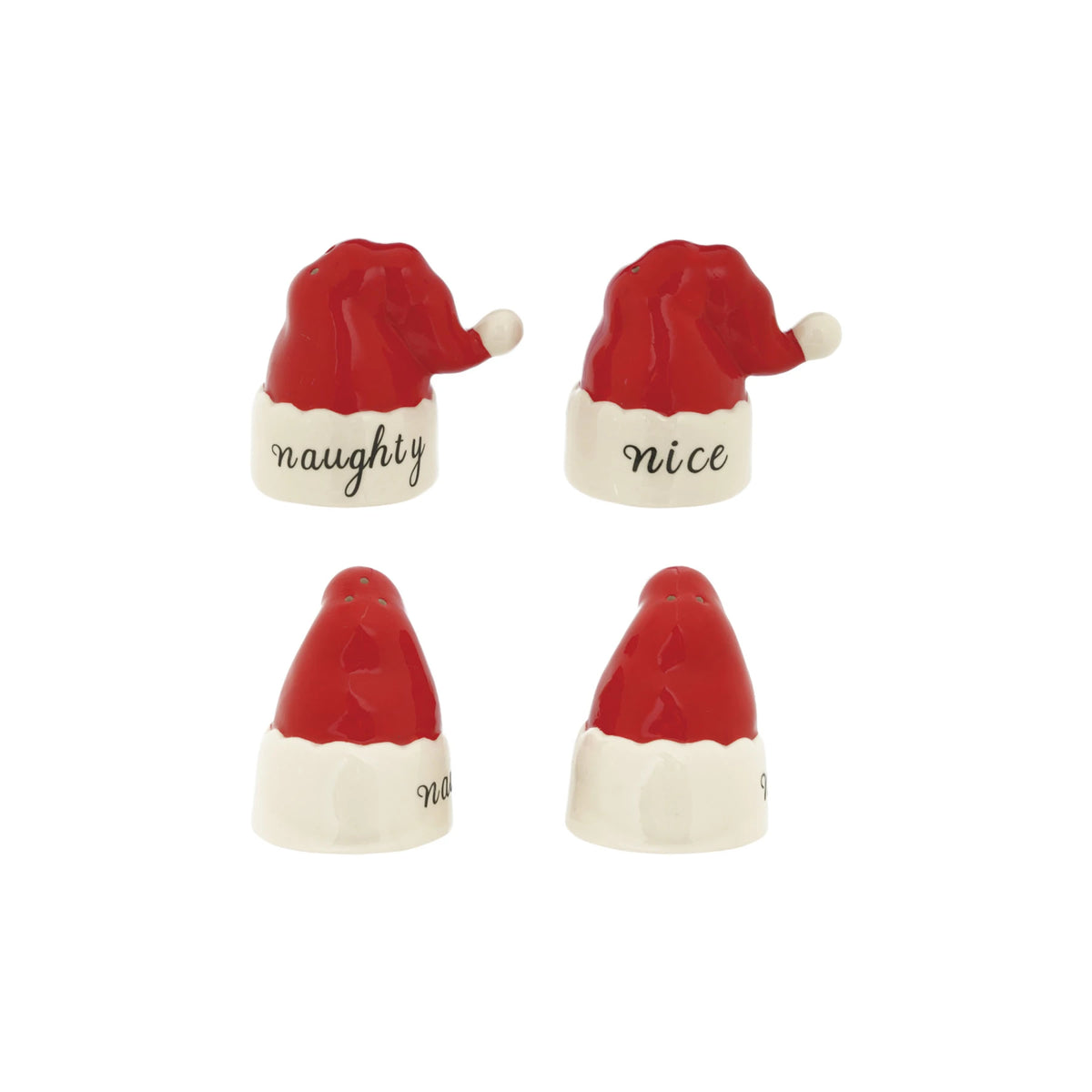 Santa Hat Shaped Salt & Pepper Shakers