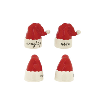 Santa Hat Shaped Salt & Pepper Shakers