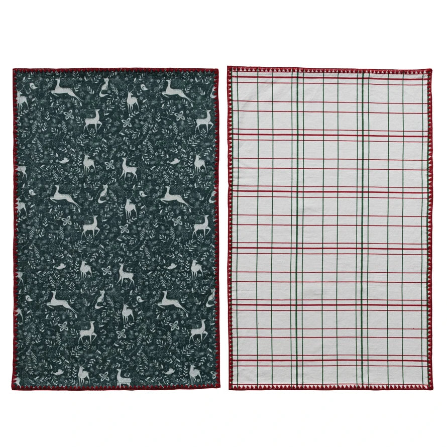 Tea Towels & Tree Shaped Cheese/Serving Board