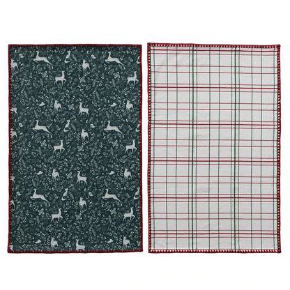 Tea Towels & Tree Shaped Cheese/Serving Board